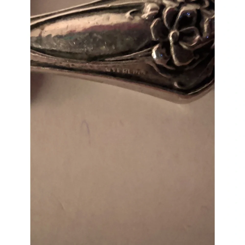 Antique Marked Sterling Silver Floral Decorations Flatware Bottle Opener 2-6-94